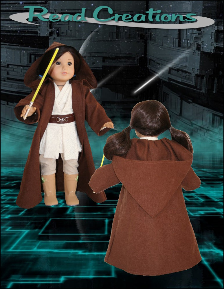 Read Creations 18 Inch Modern Galactic Warrior Robe 18" Doll Clothes Pixie Faire