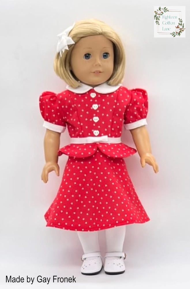 Eighteen Cotton Lane 18 Inch Historical Let's Be Friends! 18" Doll Clothes Pattern Pixie Faire
