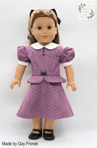 Eighteen Cotton Lane 18 Inch Historical Let's Be Friends! 18" Doll Clothes Pattern Pixie Faire