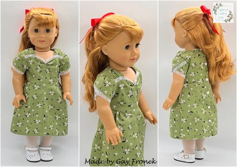 Eighteen Cotton Lane 18 Inch Historical Let's Send Our Love! 18" Doll Clothes Pattern Pixie Faire