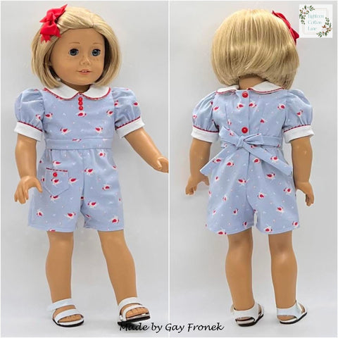 Eighteen Cotton Lane 18 Inch Historical Let's Plant a Victory Garden! 18" Doll Clothes Pattern Pixie Faire