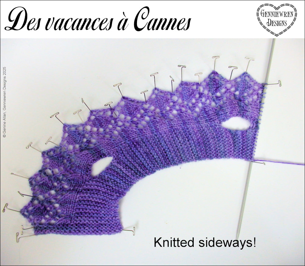 Genniewren Knitting Des Vacances à Cannes Bardot-style Sweater 18" Doll Knitting Pattern Pixie Faire