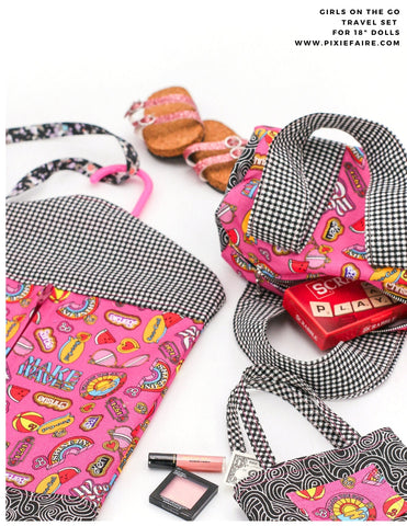 PF House Brand 18 Inch Modern Girls On The Go 18" Doll Accessory Pattern Pixie Faire