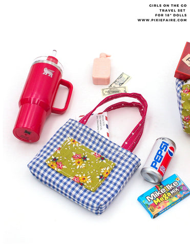 PF House Brand 18 Inch Modern Girls On The Go 18" Doll Accessory Pattern Pixie Faire