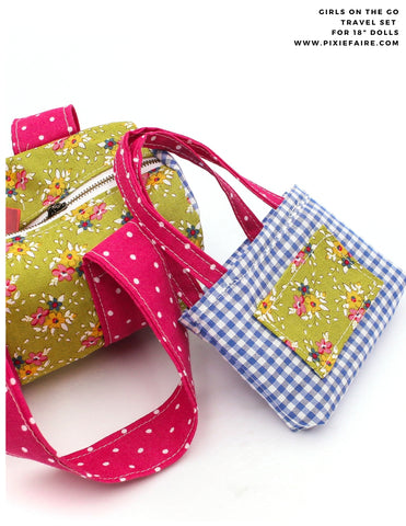 PF House Brand 18 Inch Modern Girls On The Go 18" Doll Accessory Pattern Pixie Faire