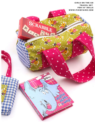 PF House Brand 18 Inch Modern Girls On The Go 18" Doll Accessory Pattern Pixie Faire