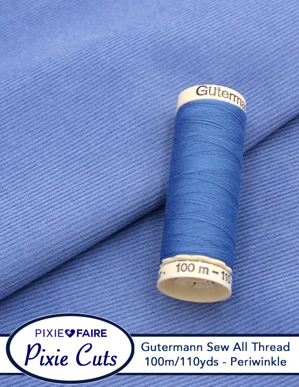 Pixie Faire Pixie Cuts Gutermann Sew All Polyester Thread 100m/110yds Periwinkle Pixie Faire