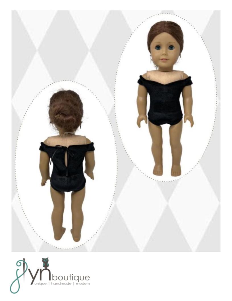 My Sunshine Dolls 18 Inch Modern Harlequin Masquerade for 18" Doll Clothes Pattern Pixie Faire