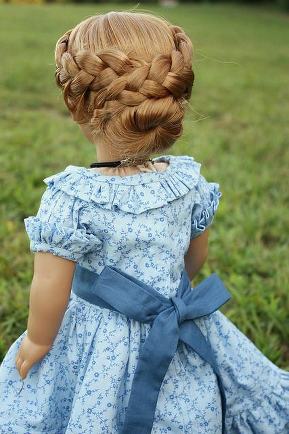 Heritage Doll Fashions 18 Inch Historical 1850's Summer in Blue Dress 18" Doll Clothes Pattern Pixie Faire