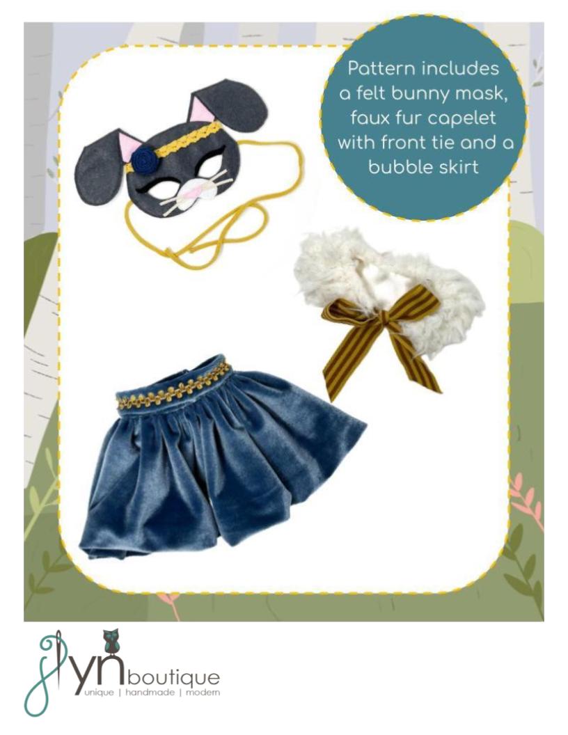 My Sunshine Dolls 18 Inch Modern Hippity Hop! Dress-Up 18" Doll Clothes Pattern Pixie Faire