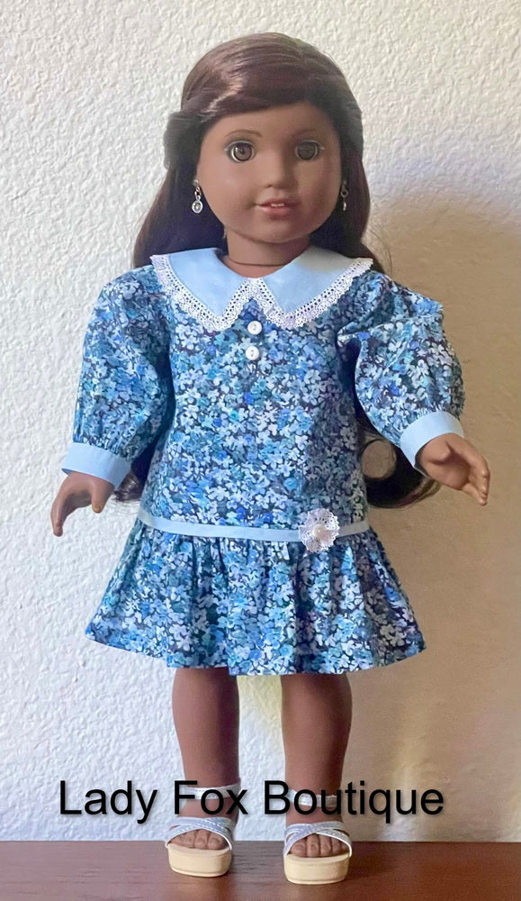 Lady Fox Boutique Ruby Red Fashion Friends Garden Whisper Dress 18 Inch Doll Clothes Pattern Pixie Faire