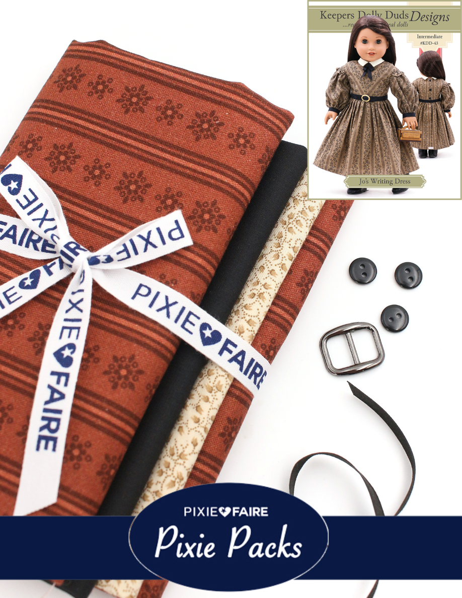 Pixie Faire Pixie Packs Limited Edition Pixie Pack Jo's Writing Dress Ginger Historical Collection Pixie Faire