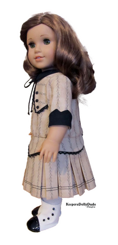 Keepers Dolly Duds Designs BOGO 18 Inch Historical 1914 Pleated Frock 18" Doll Clothes Pattern Pixie Faire