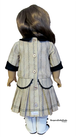 Keepers Dolly Duds Designs BOGO 18 Inch Historical 1914 Pleated Frock 18" Doll Clothes Pattern Pixie Faire