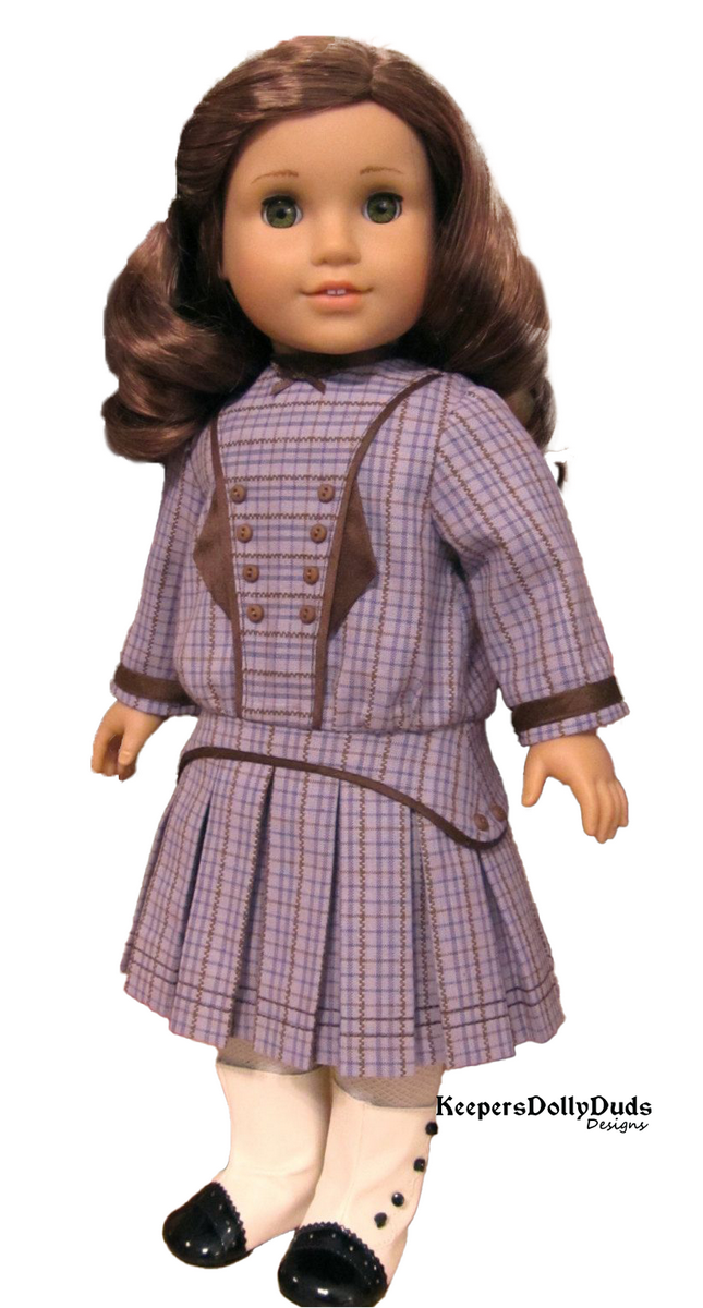 Keepers Dolly Duds Designs BOGO 18 Inch Historical 1914 Pleated Frock 18" Doll Clothes Pattern Pixie Faire