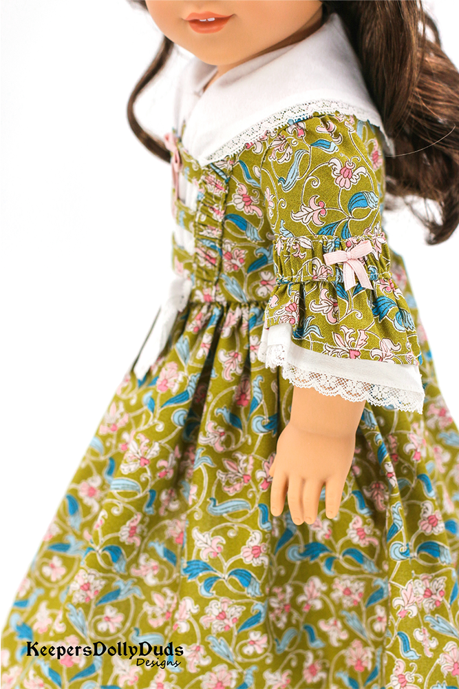 little dolly dresses Keepers Dolly Duds Colonial Day Dress 18 inch Doll Clothes PDF Pattern