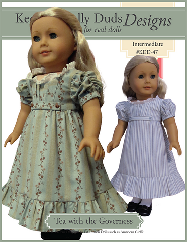 Keepers Dolly Duds Designs 18 Inch Historical Tea With The Governess 18" Doll Clothes Pattern Pixie Faire