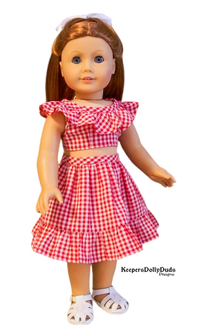 Keepers Dolly Duds Designs 18 Inch Modern Sweet Summer Days 18" Doll Clothes Pattern Pixie Faire