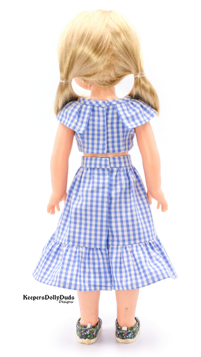 Keepers Dolly Duds Designs WellieWishers Sweet Summer Days 14.5-15" Doll Clothes Pattern Pixie Faire