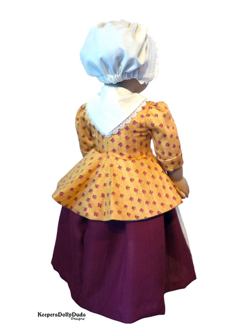 Keepers Dolly Duds Designs 18 Inch Historical Williamsburg 18" Doll Clothes Pattern Pixie Faire