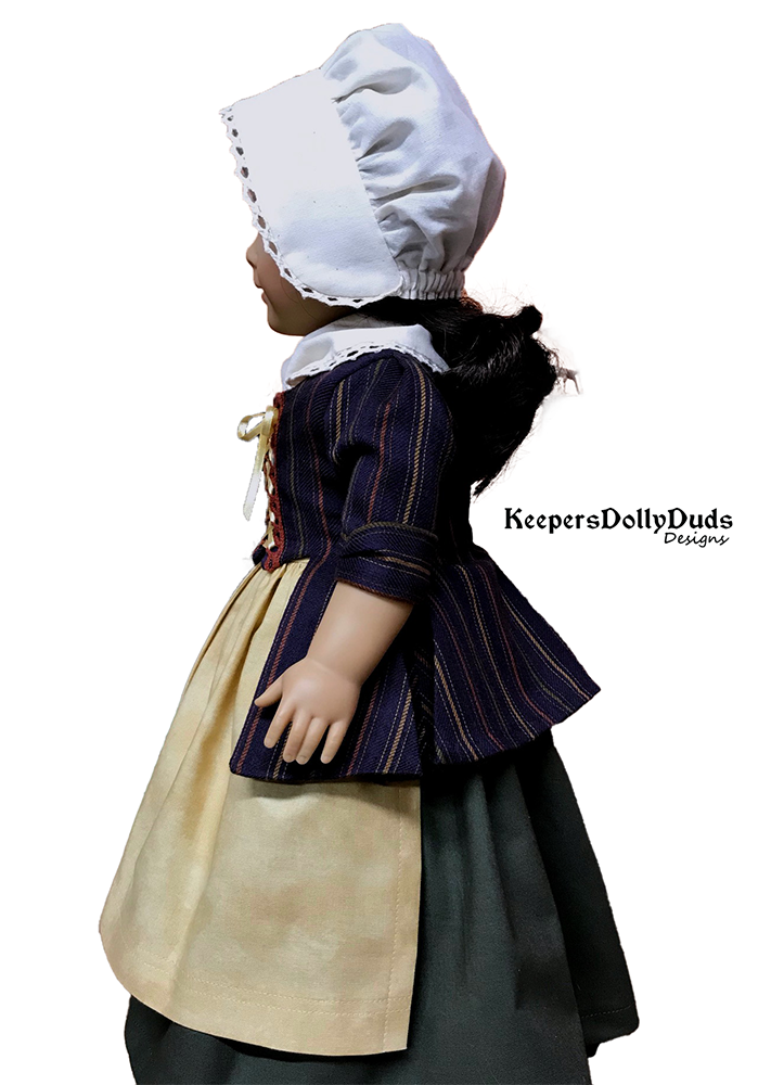 Keepers Dolly Duds Designs 18 Inch Historical Williamsburg 18" Doll Clothes Pattern Pixie Faire