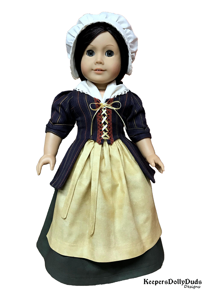 Keepers Dolly Duds Designs 18 Inch Historical Williamsburg 18" Doll Clothes Pattern Pixie Faire