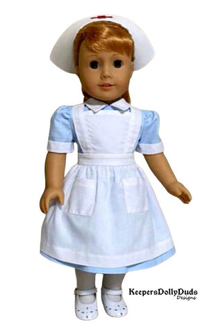 Keepers Dolly Duds Designs 18 Inch Historical 1940s Nursing Student 18" Doll Clothes Pattern Pixie Faire