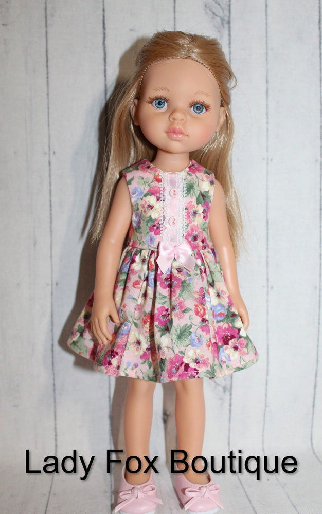 Lady Fox Boutique Paola Reina Tiny Charmer Dress Doll Clothes Pattern For 13 Inch Paola Reina Dolls Pixie Faire