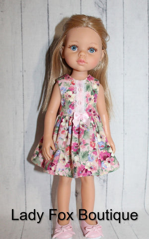 Lady Fox Boutique Paola Reina Tiny Charmer Dress Doll Clothes Pattern For 13 Inch Paola Reina Dolls Pixie Faire