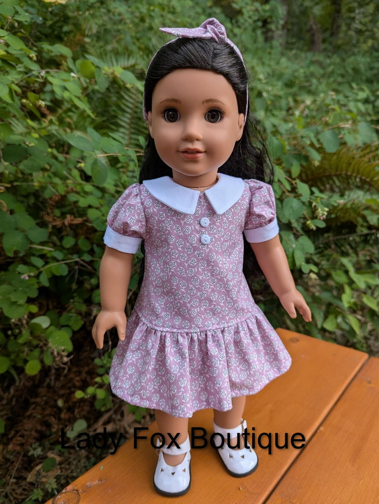 Lady Fox Boutique Ruby Red Fashion Friends Garden Whisper Dress 18 Inch Doll Clothes Pattern Pixie Faire