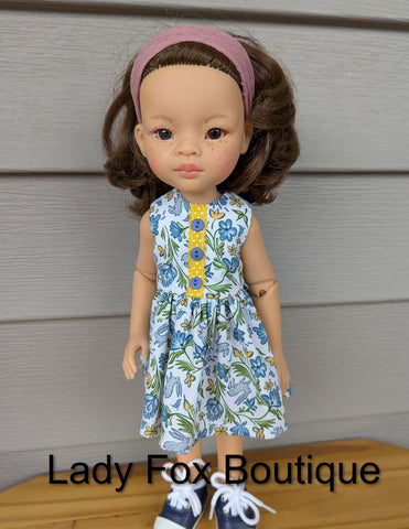 Lady Fox Boutique Paola Reina Tiny Charmer Dress Doll Clothes Pattern For 13 Inch Paola Reina Dolls Pixie Faire