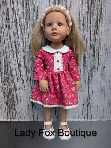 Lady Fox Boutique Gotz Little Kids A Day in the Garden Dress 14 Inch Doll Clothes Pattern for Gotz Little Kidz Pixie Faire