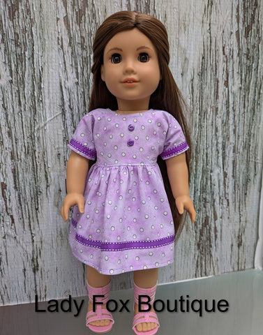 Lady Fox Boutique 18 Inch Modern Chamomile Dress 18 inch Doll Clothes Pattern Pixie Faire