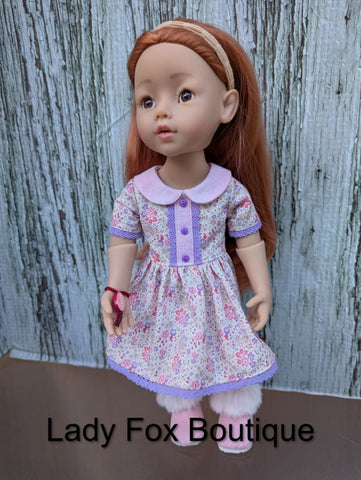 Lady Fox Boutique Gotz Little Kids A Day in the Garden Dress 14 Inch Doll Clothes Pattern for Gotz Little Kidz Pixie Faire