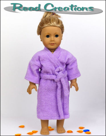 Read Creations 18 Inch Modern Kimono / Bathrobe 18" Doll Clothes Pattern Pixie Faire