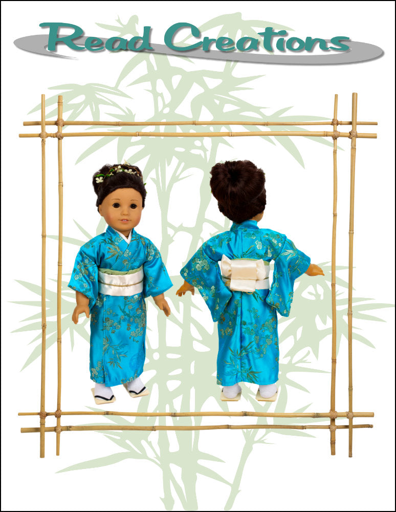 Read Creations 18 Inch Modern Kimono / Bathrobe 18" Doll Clothes Pattern Pixie Faire