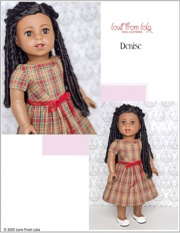 Love From Lola 18 Inch Historical Denise 18" Doll Clothes Pattern Pixie Faire