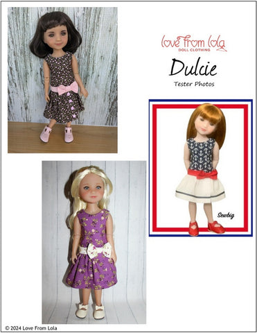 Love From Lola Ruby Red Fashion Friends Dulcie Doll Clothes Pattern for 15" Ruby Red Fashion Friends® Pixie Faire