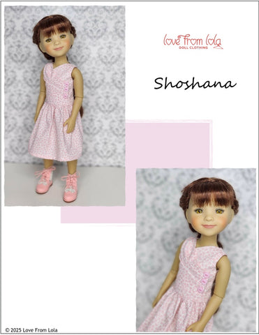 Love From Lola Ruby Red Fashion Friends Shoshana 14.5-15" Doll Clothes Pattern Pixie Faire