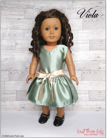 Love From Lola 18 Inch Modern Viola 18" Doll Clothes Pattern Pixie Faire