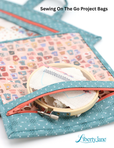 Liberty Jane 18 Inch Historical Sewing On The Go Project Bags Pattern Pixie Faire