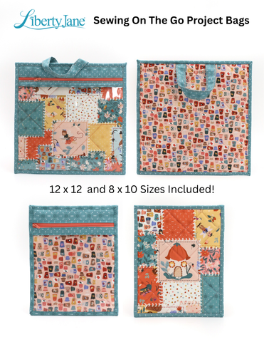 Liberty Jane 18 Inch Historical Sewing On The Go Project Bags Pattern Pixie Faire