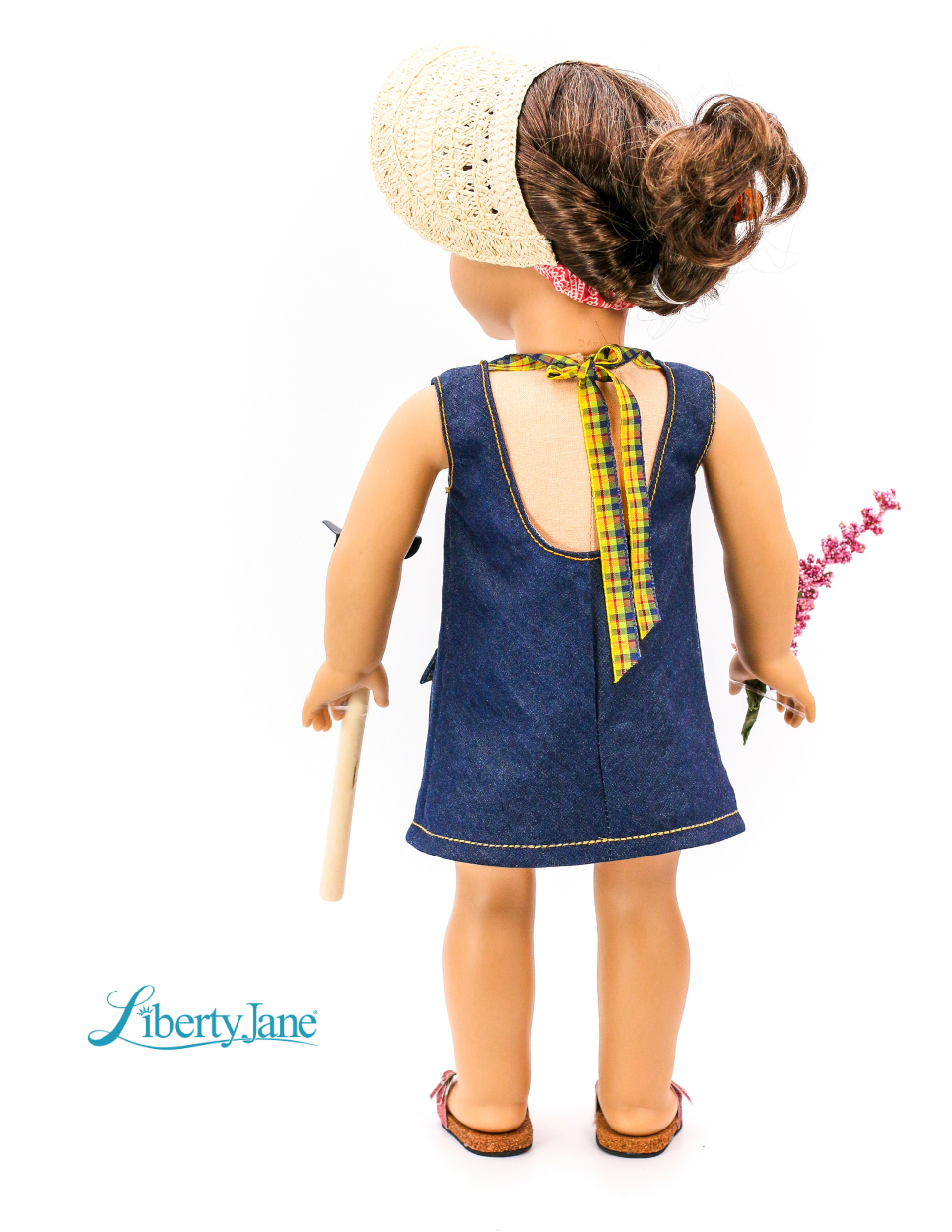 Liberty Jane 18 Inch Modern Coton Manor Garden Dress 18" Doll Clothes Pattern Pixie Faire