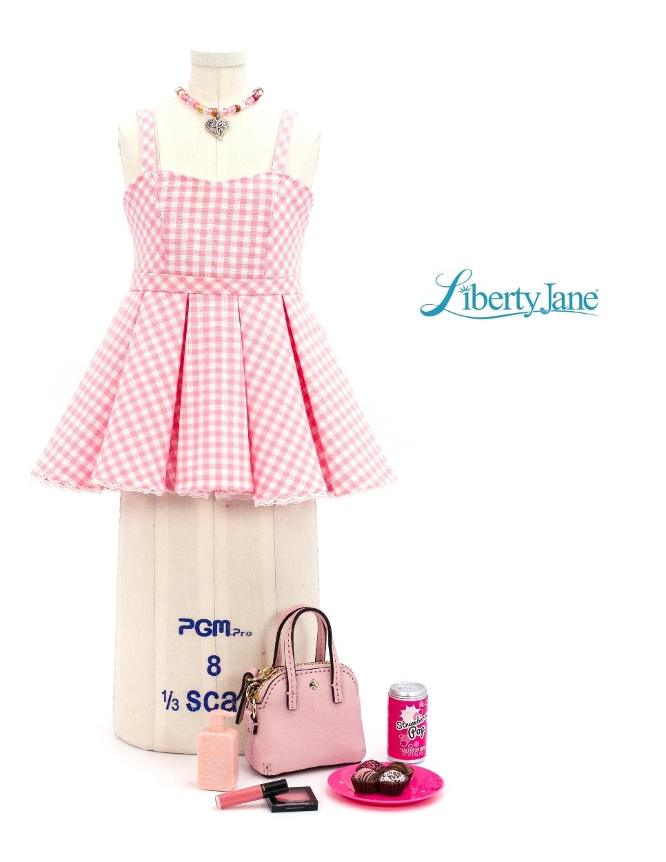 Liberty Jane 18 Inch Modern Country Mart Sundress 18" Doll Clothes Pattern Pixie Faire