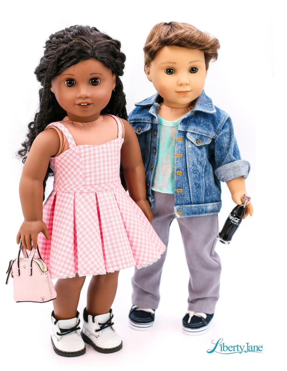 Liberty Jane 18 Inch Modern Country Mart Sundress 18" Doll Clothes Pattern Pixie Faire
