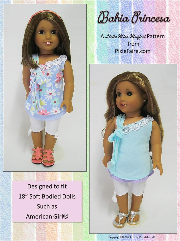 Little Miss Muffett 18 Inch Modern Bahia Princesa 18" Doll Clothes Pattern Pixie Faire