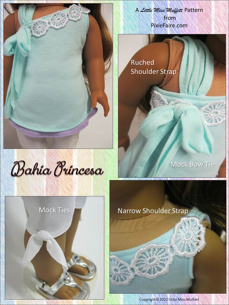 Little Miss Muffett 18 Inch Modern Bahia Princesa 18" Doll Clothes Pattern Pixie Faire