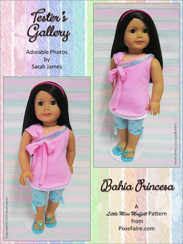 Little Miss Muffett 18 Inch Modern Bahia Princesa 18" Doll Clothes Pattern Pixie Faire