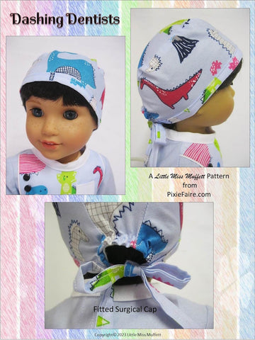 Little Miss Muffett 18 Inch Boy Doll Dashing Dentists 18" Doll Clothes Pattern Pixie Faire