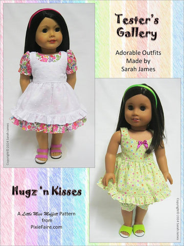 Little Miss Muffett 18 Inch Modern Hugz 'n Kisses 18" Doll Clothes Pattern Pixie Faire